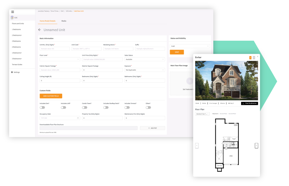 Showcase your home models front and center